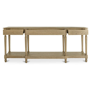 Modern European furniture - Vintage Style Oak Console Table - www.oroa.com