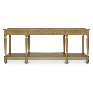 Modern European furniture - Vintage Style Oak Console Table - www.oroa.com