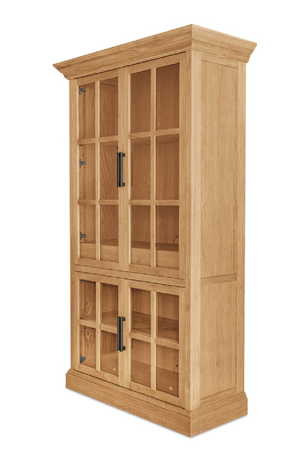 Oak 4-Door Tall Cabinet | Novi Living Raymond | Oroa.com