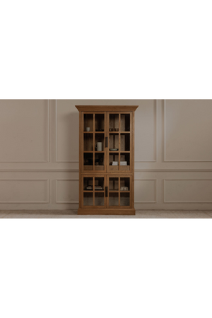 Oak 4-Door Tall Cabinet | Novi Living Raymond | Oroa.com