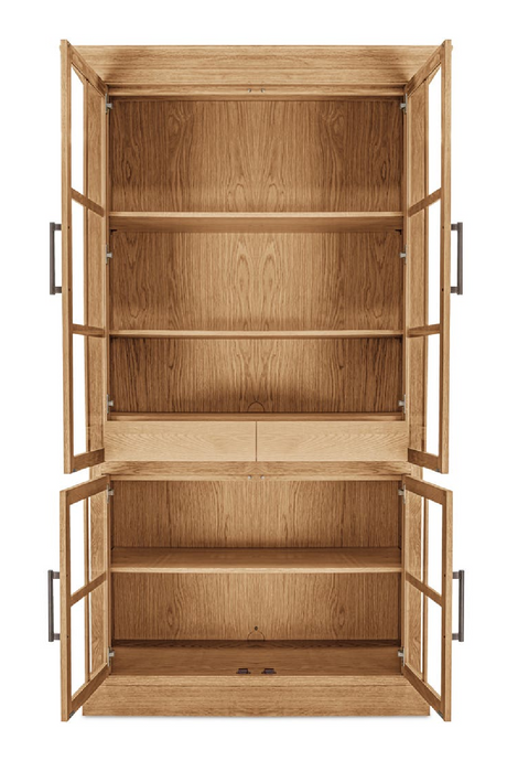 Modern European furniture - Oak 4-Door Tall Cabinet - www.oroa.com