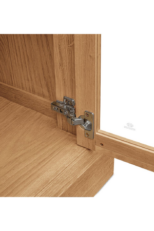 Oak 4-Door Tall Cabinet | Novi Living Raymond | Oroa.com