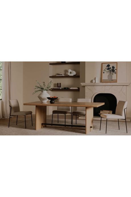 Natural Oak Dining Table | Novi Living Madison | Oroa.com