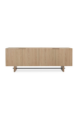 Modern European furniture - 4-Door Natural Oak Sideboard - www.oroa.com