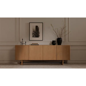 4-Door Natural Oak Sideboard | Novi Living Madison | Oroa.com