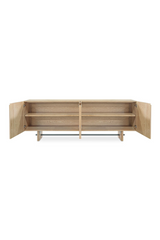 Modern European furniture - 4-Door Natural Oak Sideboard - www.oroa.com
