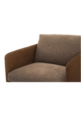 Modern European furniture - Leather Arm Accent Chair - www.oroa.com