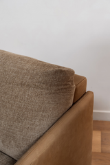 Modern European furniture - Leather Arm Accent Chair - www.oroa.com