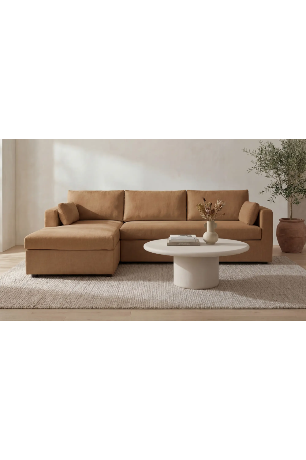 Sectional Sofa with Storage Chaise | Novi Living Burrow | Oroa.com