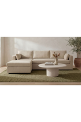 Modern European furniture - Sectional Sofa with Storage Chaise - www.oroa.com