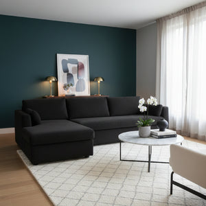   Modern European furniture - Sectional Sofa with Storage Chaise - www.oroa.com | Oroa.com