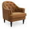 Modern European furniture -Tufted-Back Curved Accent Chair - www.oroa.com