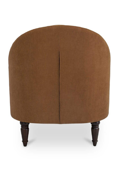 Modern European furniture -Tufted-Back Curved Accent Chair - www.oroa.com