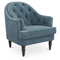 Modern European furniture -Tufted-Back Curved Accent Chair - www.oroa.com