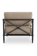 Modern European furniture - X-Framed Outdoor Accent Chair - www.oroa.com