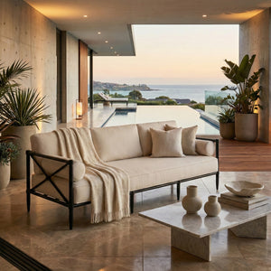 Cream Outdoor Sofa | Novi Living Willow | Oroa.com