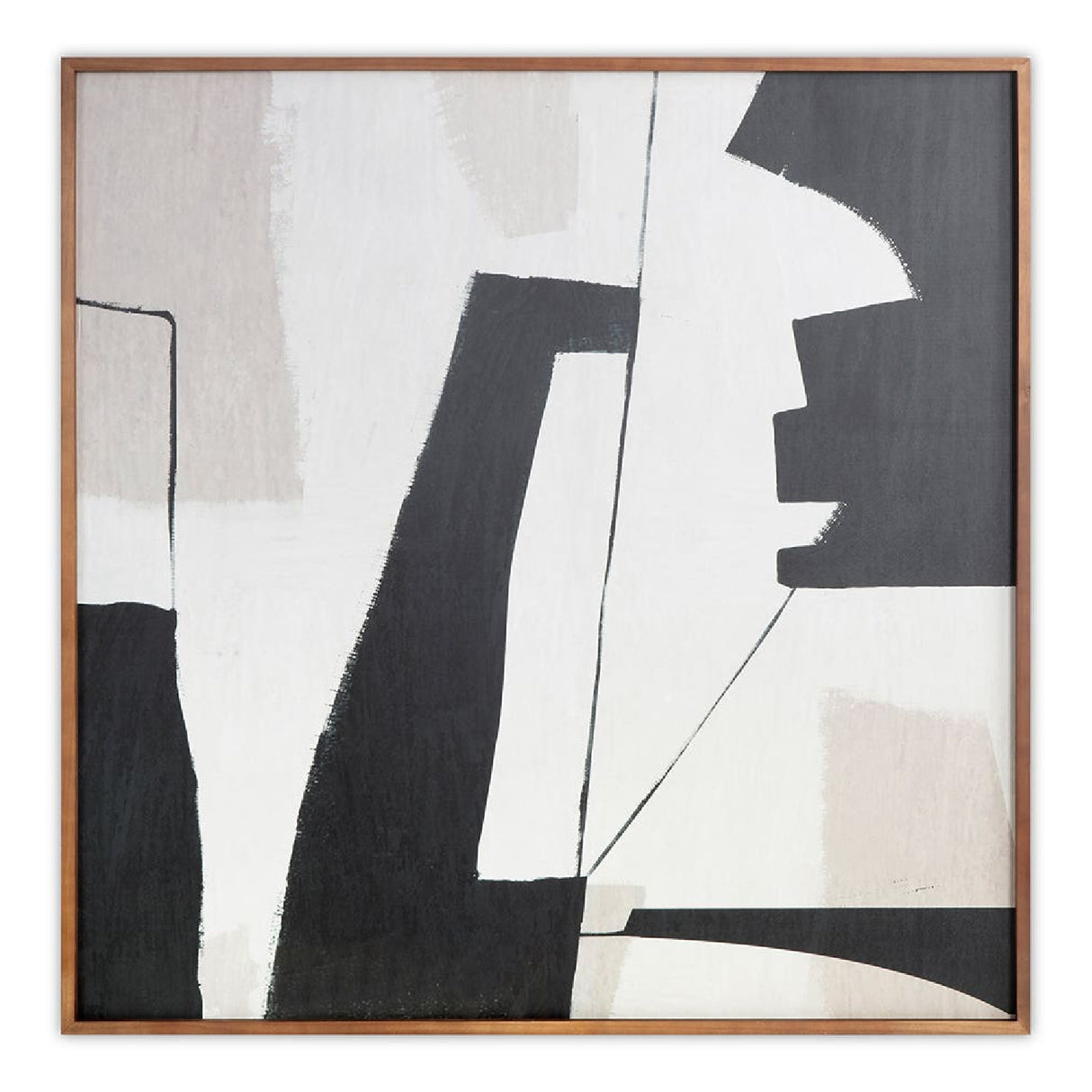 Modern European furniture - Abstract Shapes Framed Painting - www.oroa.com