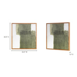 Modern or European furniture - Earthy Green Framed Painting - link to oroa.com