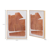 Modern European furniture - Warm Orange Framed Painting - www.oroa.com
