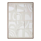 Modern European furniture - Gray Drid-Pattern Art Print - www.oroa.com