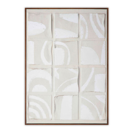 Gray Drid-Pattern Art Print | Novi Living Unfold | Oroa.com