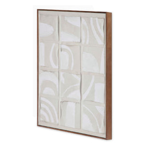 Gray Drid-Pattern Art Print | Novi Living Unfold | Oroa.com