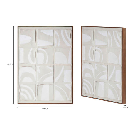 Modern European furniture - Gray Drid-Pattern Art Print - www.oroa.com
