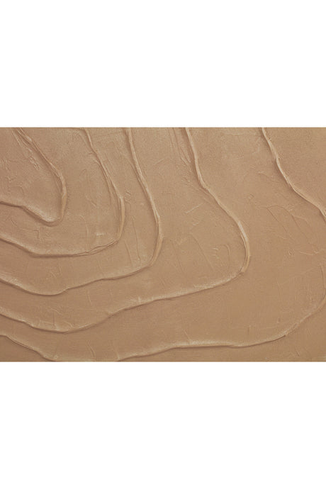 Modern European furniture - Brown Wavy Textured Painting - www.oroa.com