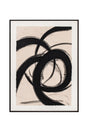 Modern European furniture - Flowy Brush Strokes Painting - www.oroa.com