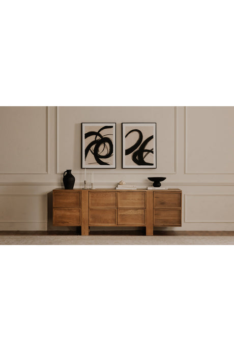 Modern European furniture - Flowy Brush Strokes Painting - www.oroa.com