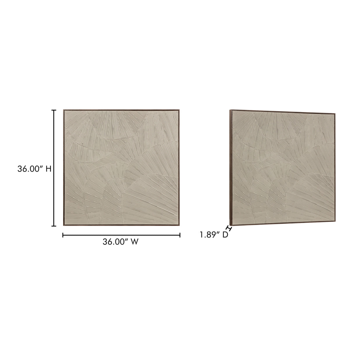 Modern European furniture - Textured Beige Framed Painting - www.oroa.com