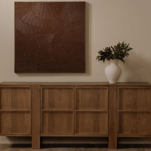 Modern European furniture - Textured Maroon Framed Painting - www.oroa.com