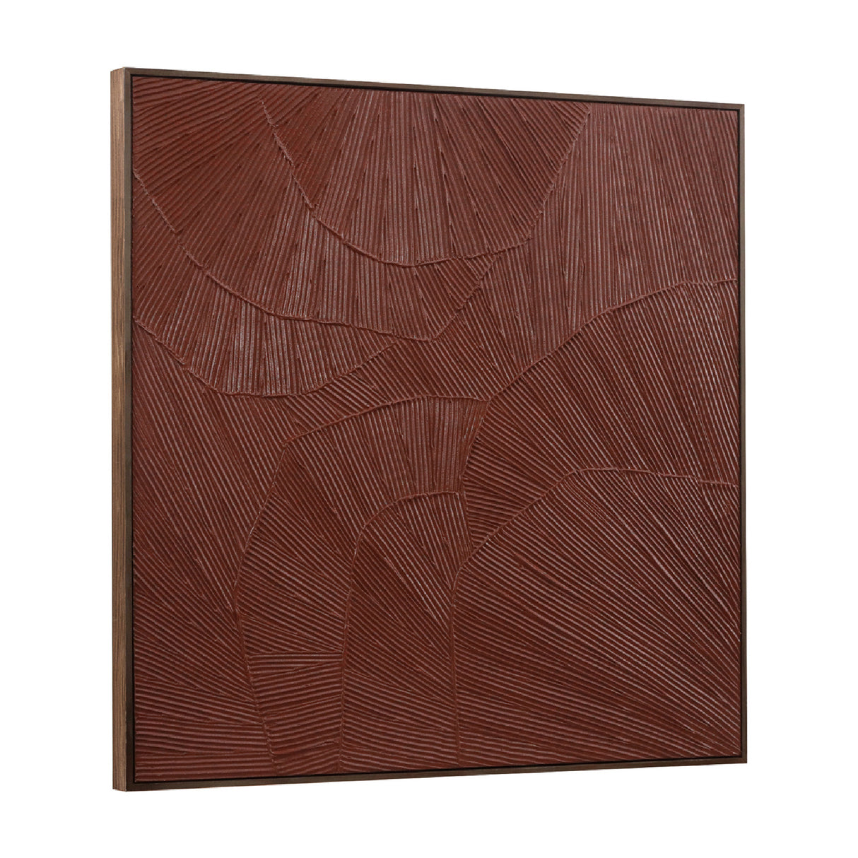 Modern European furniture - Textured Maroon Framed Painting - www.oroa.com