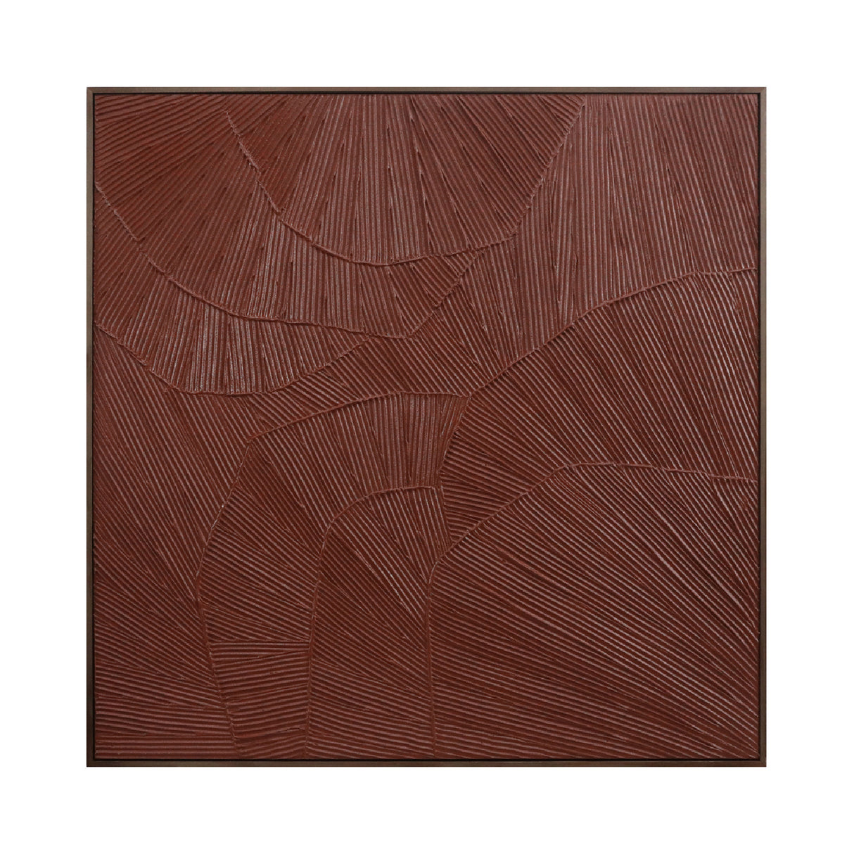Modern European furniture - Textured Maroon Framed Painting - www.oroa.com