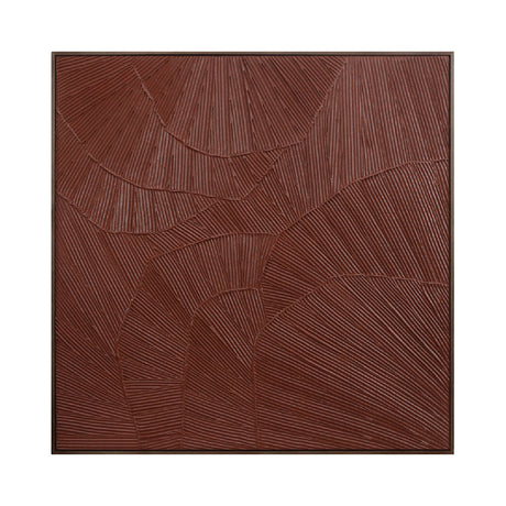Modern European furniture - Textured Maroon Framed Painting - www.oroa.com