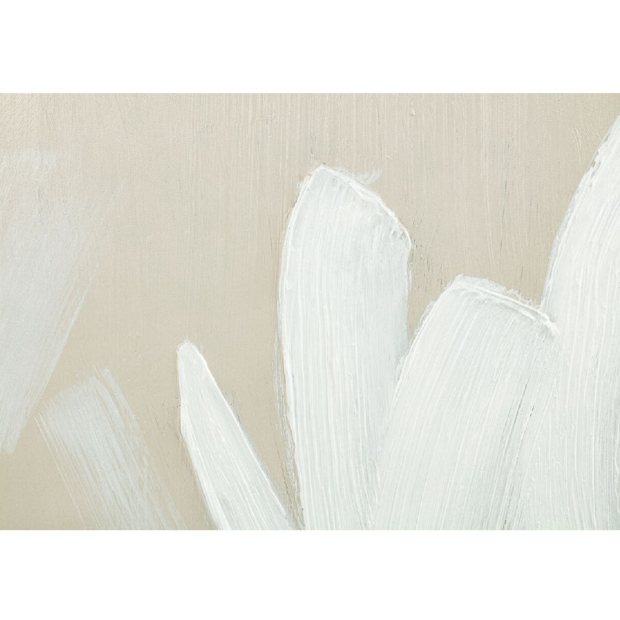 Modern European furniture - Abstract White Brush Strokes Painting - www.oroa.com