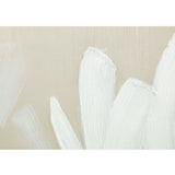Modern European furniture - Abstract White Brush Strokes Painting - www.oroa.com