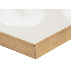 Modern European furniture - Abstract White Brush Strokes Painting - www.oroa.com