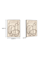 Modern European furniture - Whimsical Brush Strokes Painting - www.oroa.com