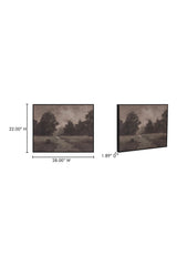 Modern European furniture - Blurry Woodlands Painting - www.oroa.com