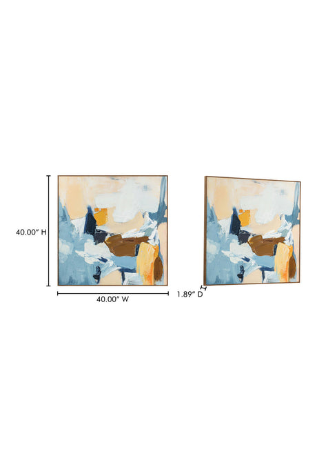 Modern European furniture - Pastel Toned Abstract Painting - www.oroa.com