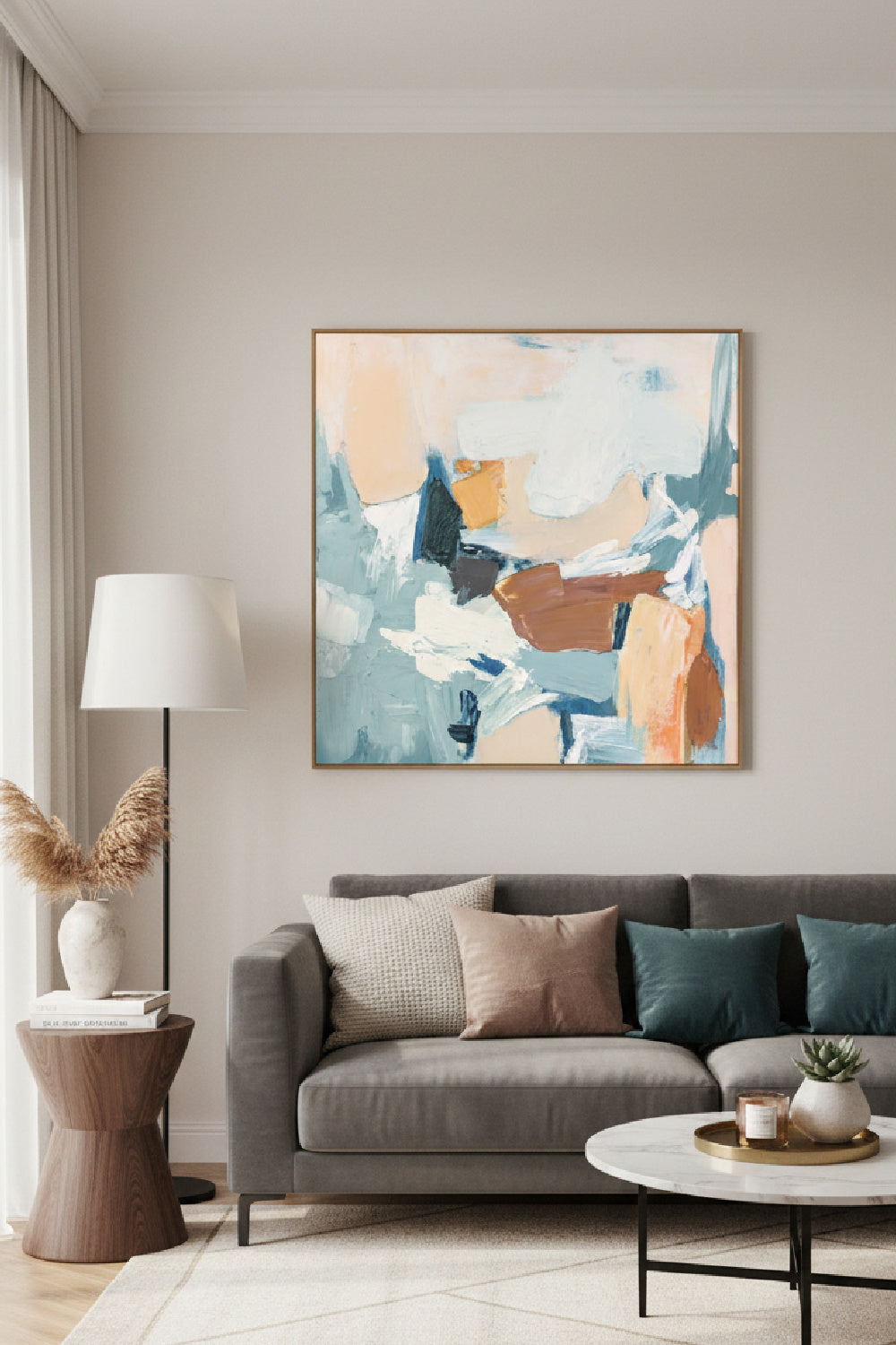 Pastel Toned Abstract Painting | Novi Living Cherish