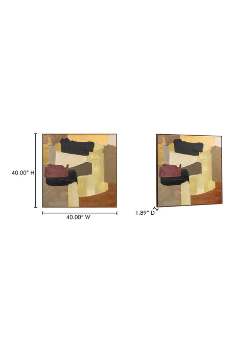 Modern European furniture - Neutral Palette Abstract Painting - www.oroa.com