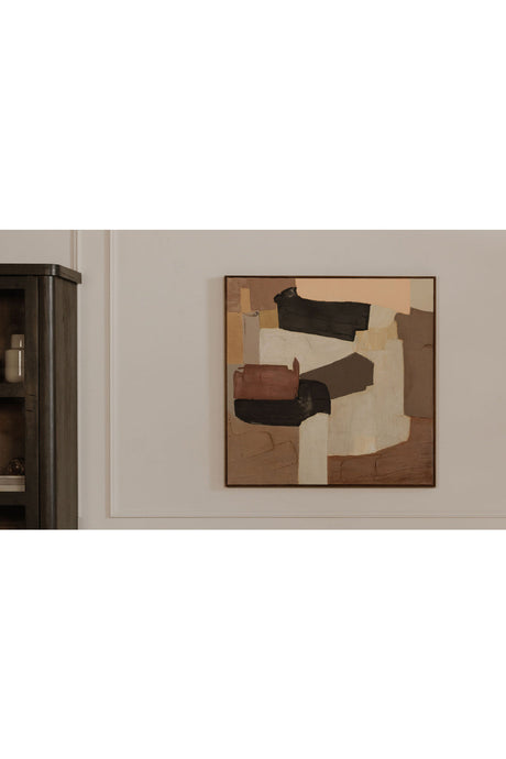 Modern European furniture - Neutral Palette Abstract Painting - www.oroa.com