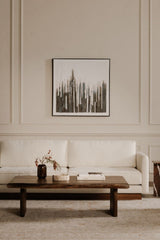 Modern European furniture - Gray Toned Linear Painting - www.oroa.com