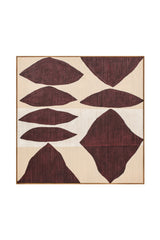 Modern European furniture - Red Patterns Framed Painting - www.oroa.com