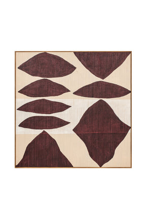 Modern European furniture - Red Patterns Framed Painting - www.oroa.com