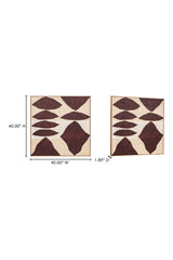 Modern European furniture - Red Patterns Framed Painting - www.oroa.com