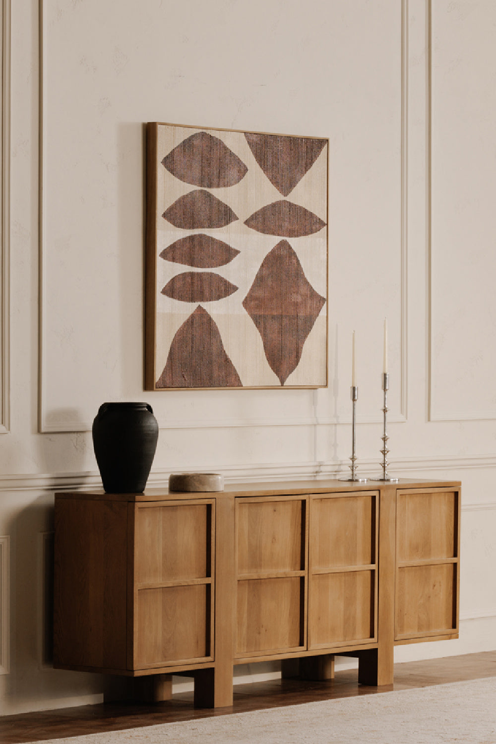 Red Patterns Framed Painting | Novi Living Amada