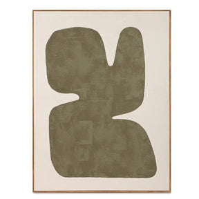 Modern European furniture - Green Abstract Framed Painting - www.oroa.com